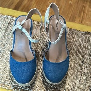 Lane Bryant Blue Espadrille Sandals
